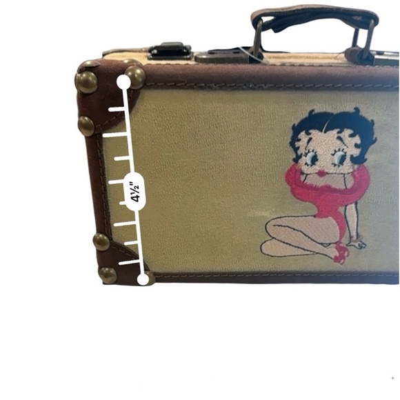 Betty Boop Suede Box Purse Handbag Collectible 2008 - Picture 5 of 7